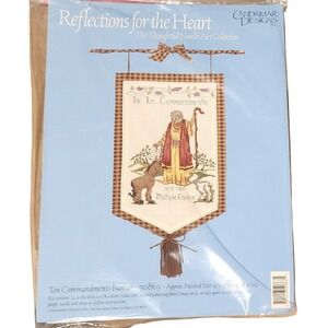 Candamar Designs Reflections for the Heart Ten Commandments Cross Stitch  Kit